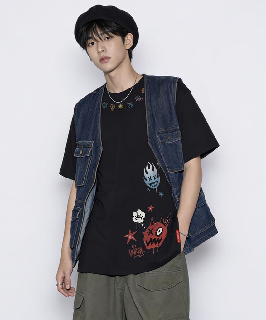 Artist Wear [Atw] Unreal Monster Short Sleeve T-Shirt - 2 Colors