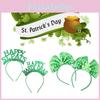 Irish St. Patricks Day Hair Band Bow Tie Shamrock Green Headband Girl Gift Idea