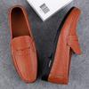 Fashion Man Casual Shoes Comfy Leather Men's Loafers Slip-On Mocasines Breathable Driving Shoes Handmade Leisure Walk Footwear