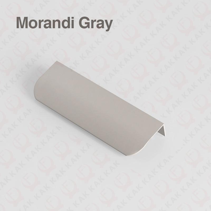 KAK Morandi Farebné Skryté Gombíky a Rukoväte do Skriniek Hliníková Zliatina Kuchynské Dvierka Skriniek Sťahovacie Dlhšia Nábytková Rukoväť Kovanie (Light Grey,Length 150mm) svetlo šedá farba