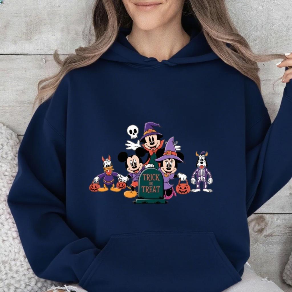 Disney Parent-child Costume Children's Halloween Pumpkin Mickey Family Autumn and Winter Pure Cotton Multi-color Sweatshirt