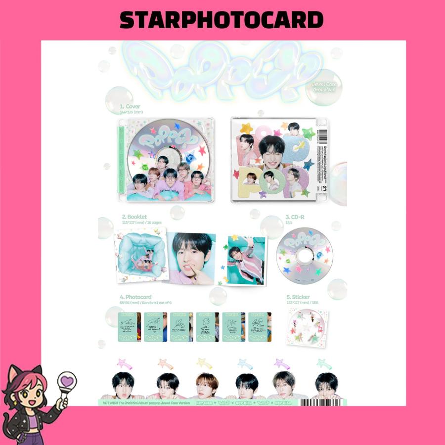 [READY STOCK] NCT WISH - 2nd Mini Album POPPOP JEWEL CASE