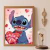 Diamond Painting Kit Unframed Adorable Stitch Heart Classic Style Home Decor Craft, Perfect Gift Idea