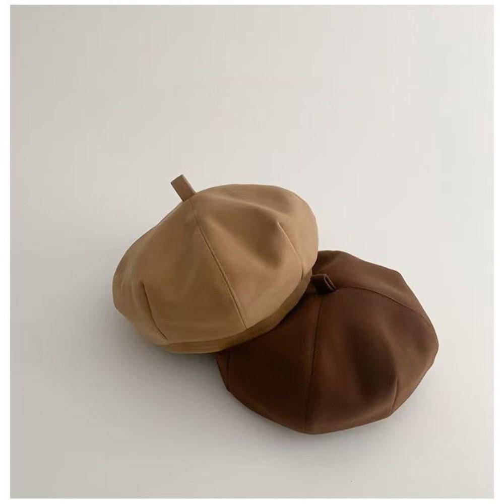 Soft Octagonal Cap Warm Artist Painter Cap Cute Pumpkin Hat  Toddler