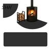 Heat Resistant Rug for Home Fireproof Fireplace Mat, Three Layer Flame Wood Mat Stove Stove, Hearth Floor Indoor Non Slip Protection