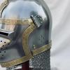 Medieval Pig Face Bascinet Helmet 18 Gauge Steel Knight Armor for LARP, Cosplay, Reenactment, Halloween