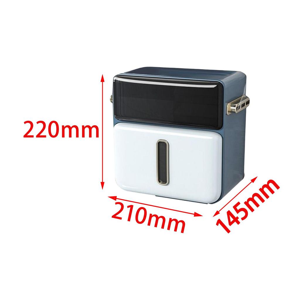 Multifunction Tissue Box Holder , Dispenser Accessories with Shelf Organizer Roll for Hotel