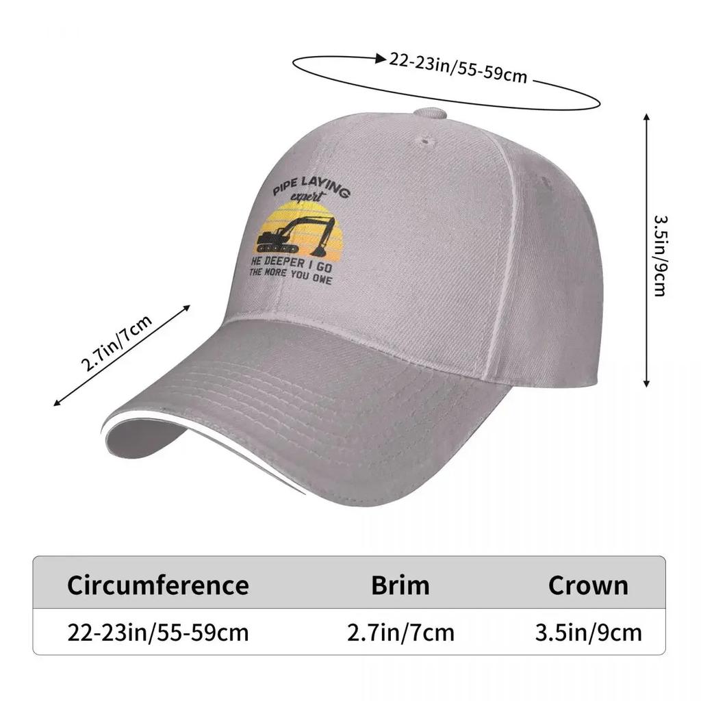 The Deeper I Go the More You Owe - Pipe Laying Expert Gift Cap Baseball Cap trucker hat hat man luxury boy child hat Women's