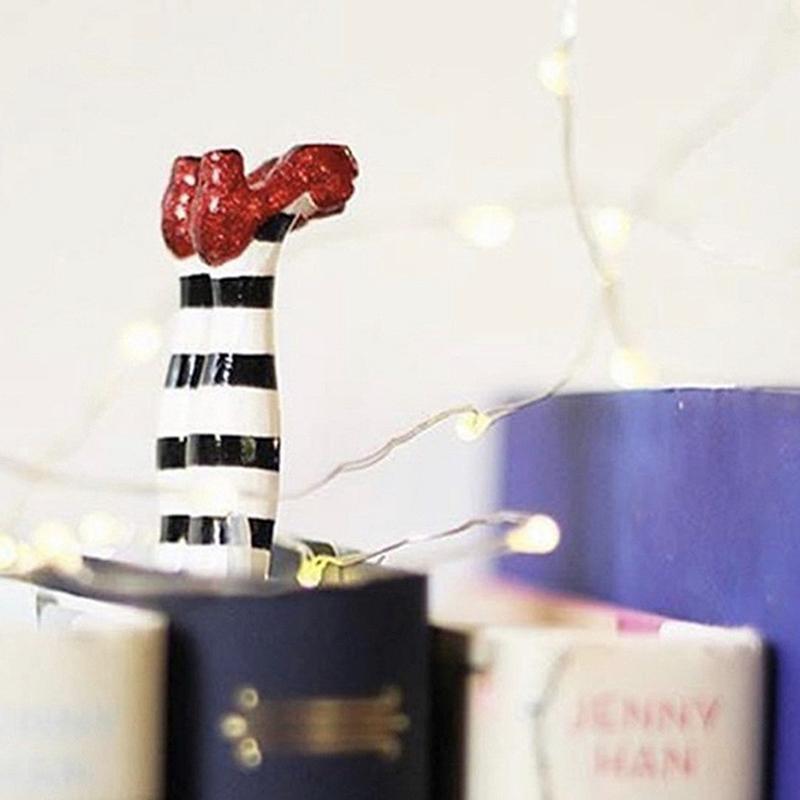 Ruby Slippers Bookmark 3D Witch Bookmark Multifunctional Cat Book Desk Decor Decorative Desk Decorations Funny Book Marks Gifts