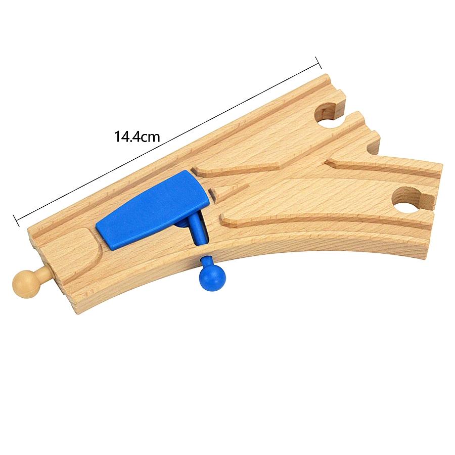 Kinds Of Wooden Track Accessories Beech Wood Railway Train Track Connector Toys Fit Biro All Brands Wooden Tracks Lights Toys