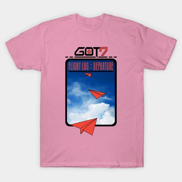 T Shirt Women Got7 Flight Log A Black Harajuku Print Kawaii Tshirt Summer Short Sleeve Female T-Shirt Top Tee