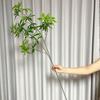 Plastic Artificial Green Planting Green Fake Branches Realistic Artificial Pachira Aquatica  Home