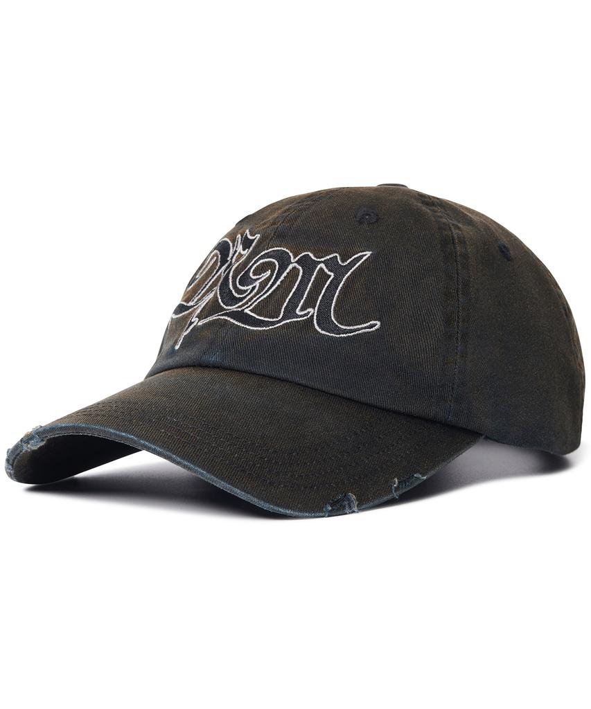 Nomaenyueol Bleached Nm Logo Ball Cap - Washed Black