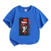 Kids Boys Girls 100% Cotton Crew Neck Short Sleeve T-shirt, Cool Vampire Character Graphic Print Casual Soft Breathable Tee for Daily Street Wear Summ