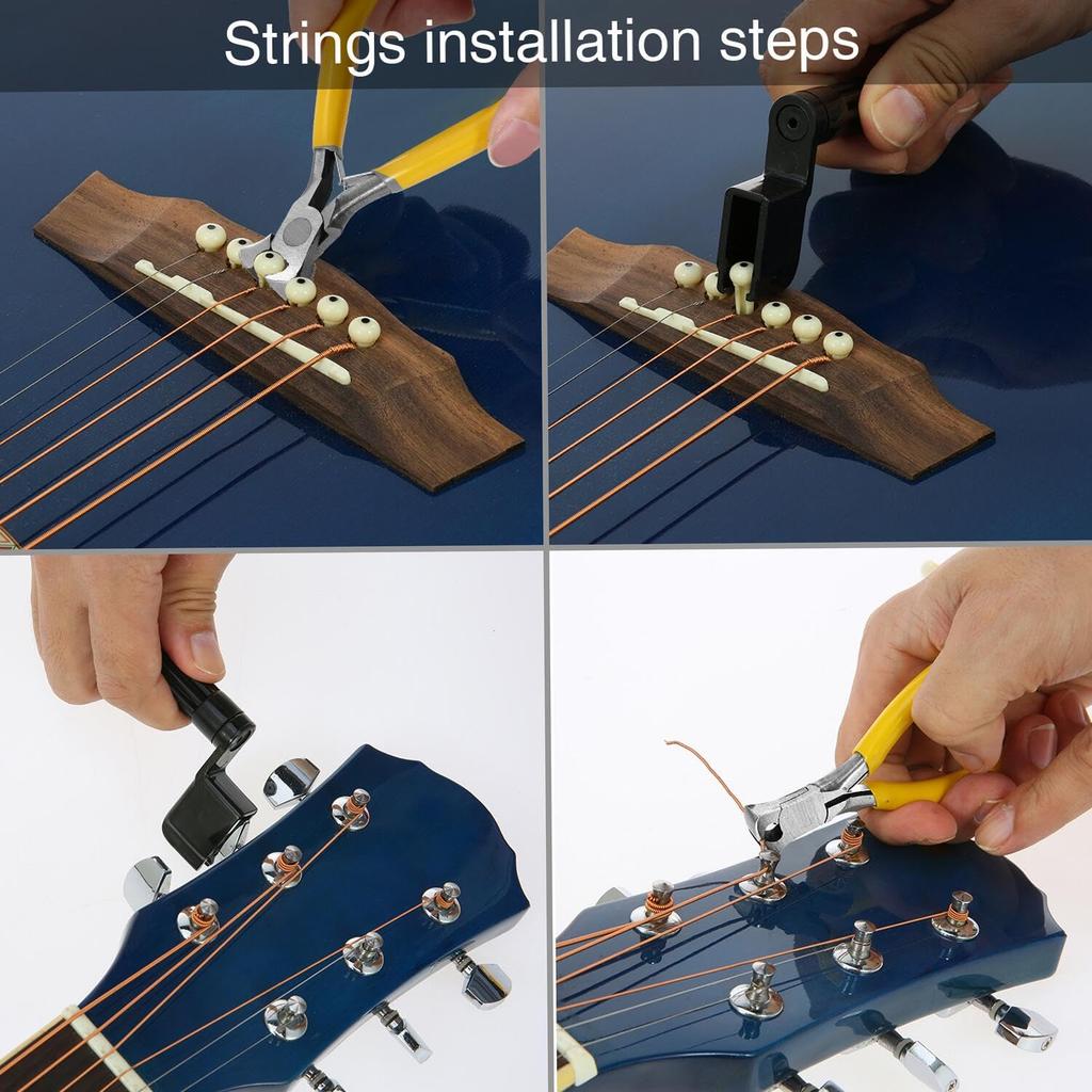 summina Guitar Maintenance Tool Set with String Organizer, Action Gauge and Hex Keys