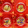 999 Pure Gold Horse Year Fu Lu Shou Xi Cai Five Directions God of Wealth Phone Sticker – New Color Edition