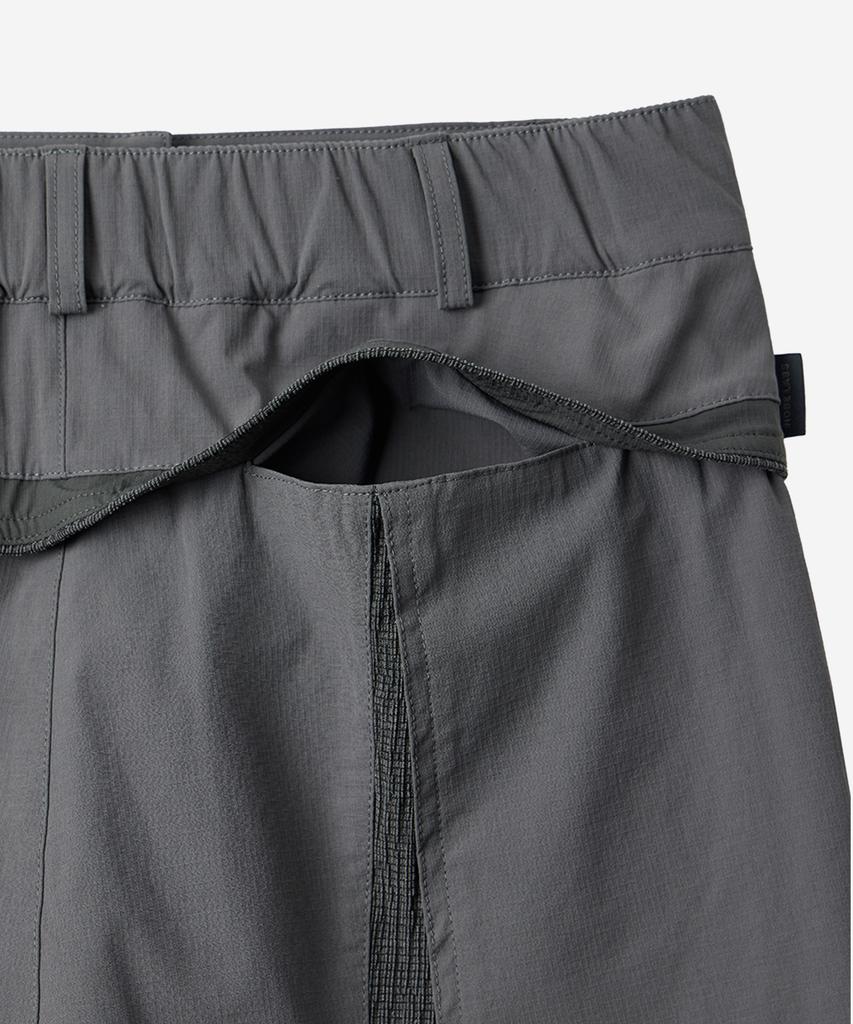 NODE LABS Dev:6 Wrap Skirt Pants_Dark Gray