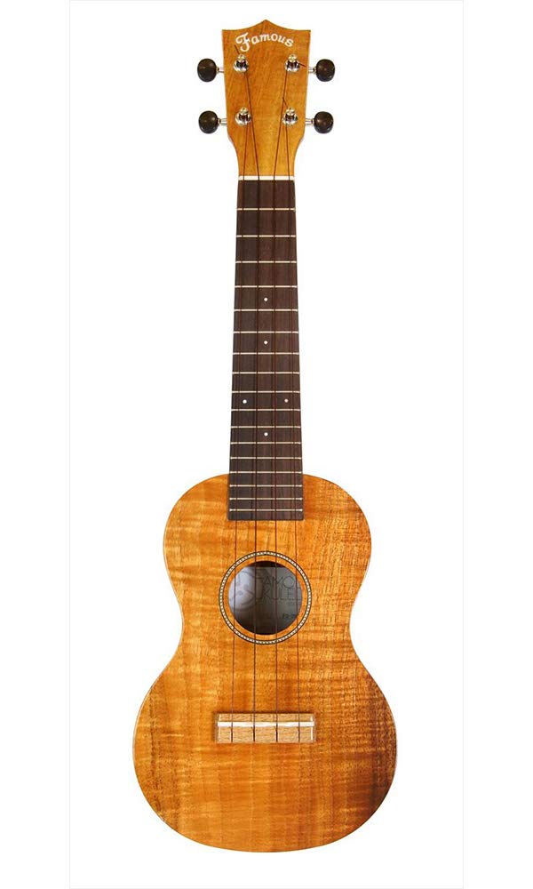 Domestic soprano ukulele hybrid series with case veneer Famous Hawaiian koa wood classic easy easy beginner [Famous] FS-200 (top introduction)