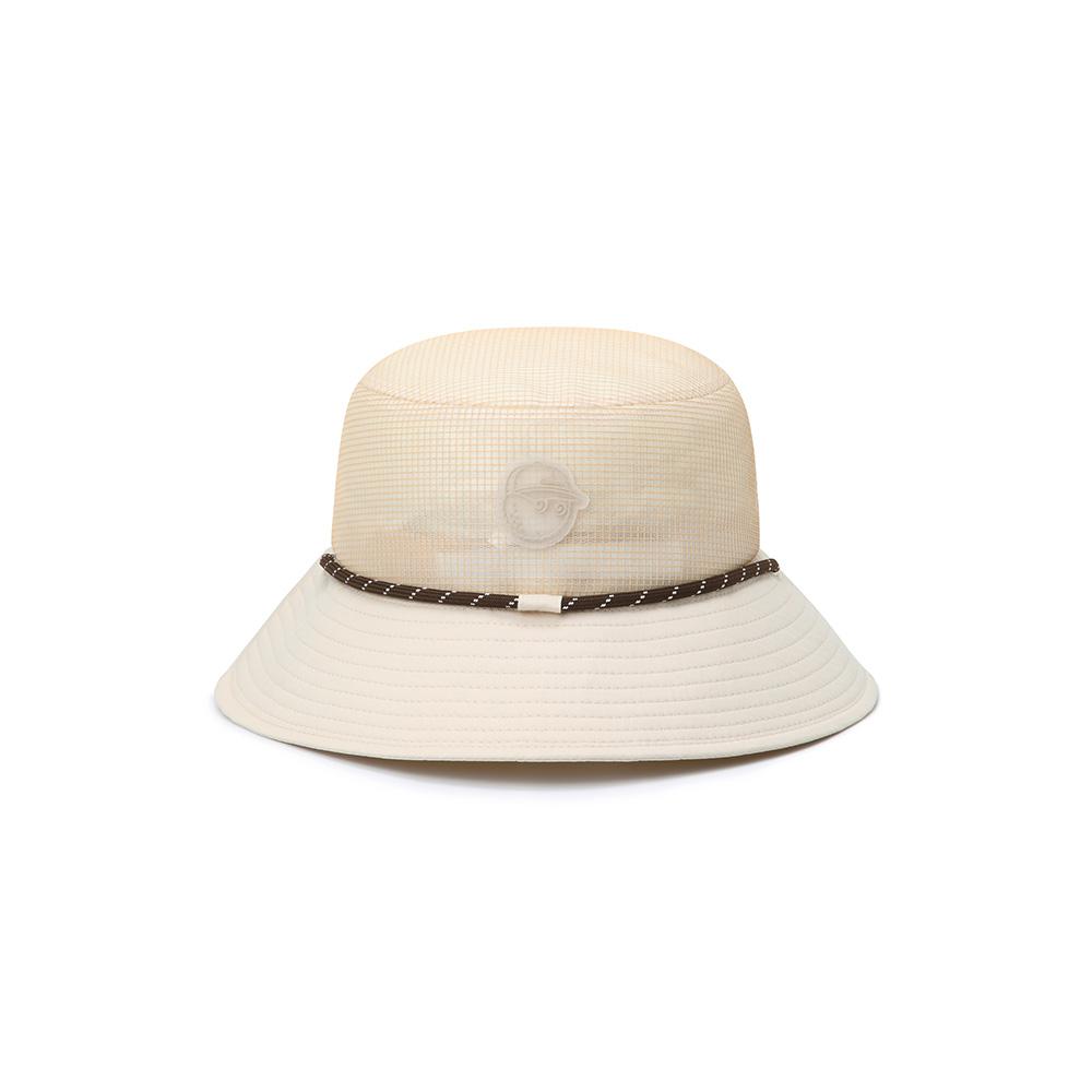 MALBON GOLF Mesh Ventilation Bucket Hat Beige