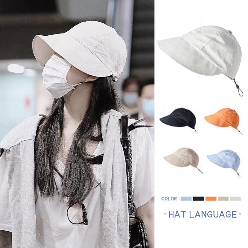 Складная широкополая шляпа от солнца с завязками — фото 10