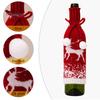 Wine Bottle Cover Soft Wear Resistant Santa Claus Snowman Christmas-themed Champagne Bottle Cover Knitted Wine Bottle Wrap