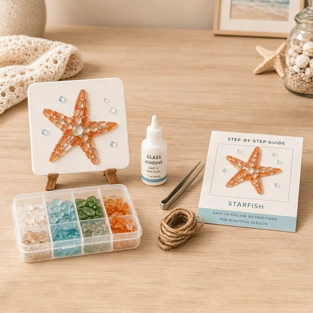Mosaic Craft Supply Mosaic Kit DIY Beginner Friendly Glass Mosaic Kit For Beginner Style-7