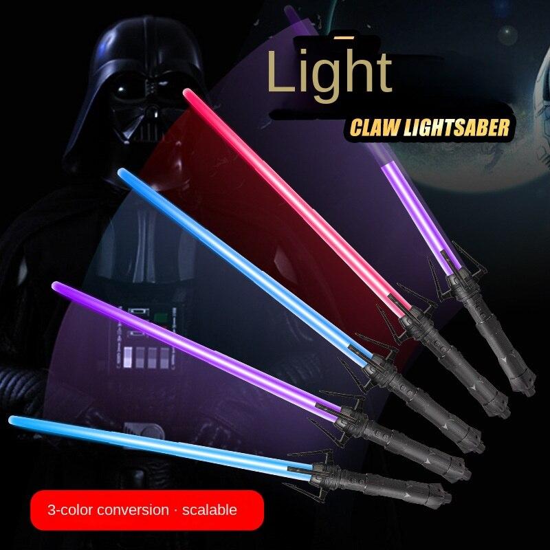 Christmas laser sword Star Wars luminous toy retractable toy Laser stick Flash stick Children's sword