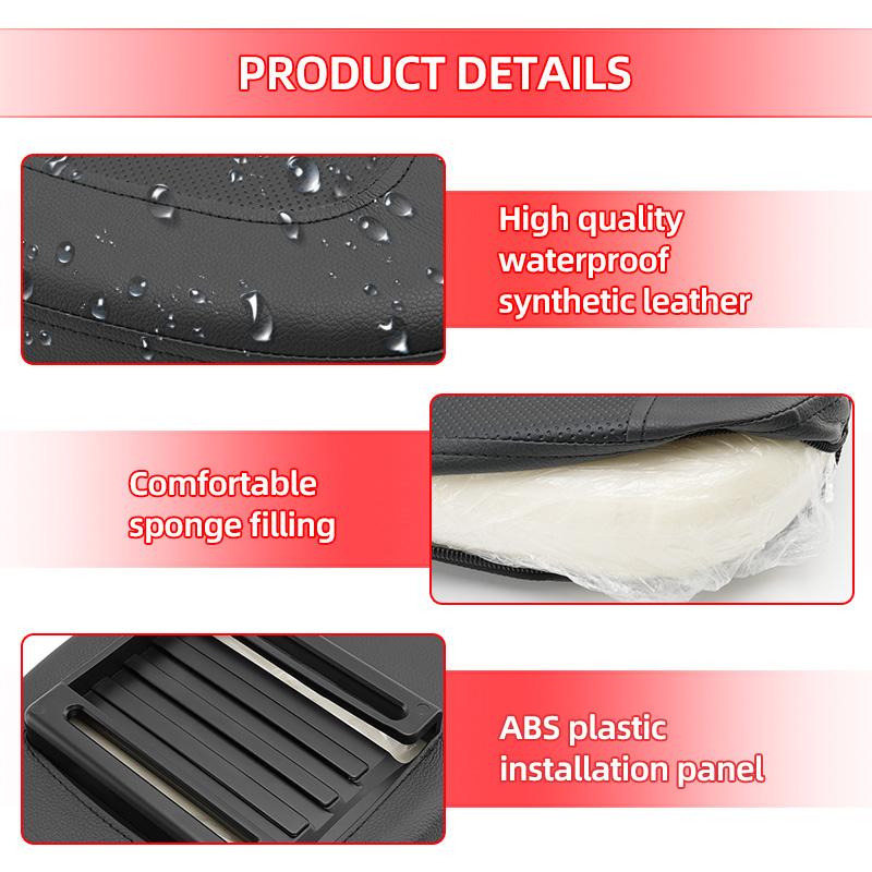 For Honda Yamaha Suzuki Harley Davidson Motorcycle Universal Black Rear Backrest Cushion Sissy Luggage Rack Passenger Pad