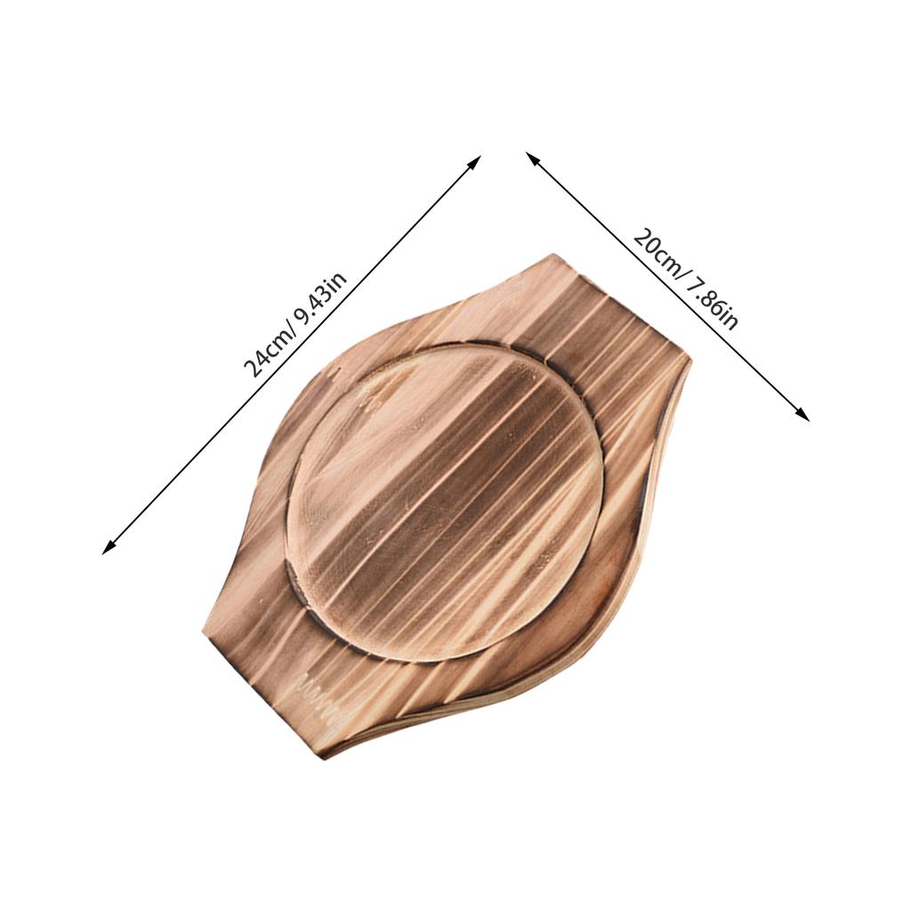 2Pcs Wooden Pot Mat for Hot Pot Multi-Function Casserole Holder Sturdy Heat Resistant Kitchen Accessory Reusable
