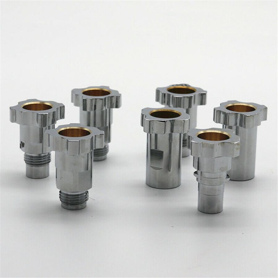 Spray Gun Connector Adapter Spray Gun Cup Adapter Pot Joints 16X1.5 External for Spray Gun Disposable Measuring Cup Copper