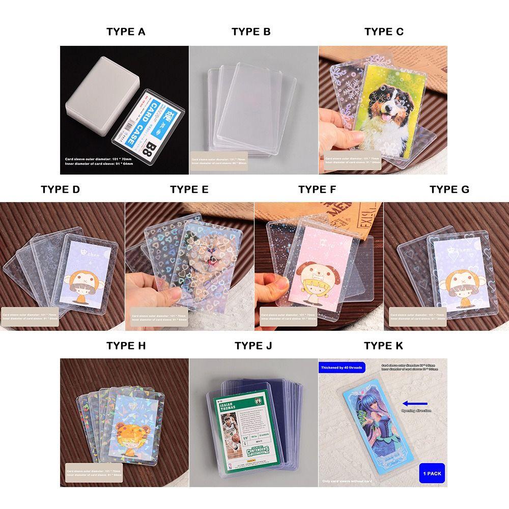 10pcs Transparent Clear Photocard Holder