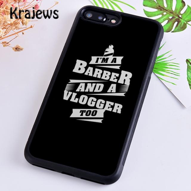 Krajews Love Barber Life Husa moale pentru telefon pentru iPhone 14 5 SE 6s 7 8 plus 11 12 13 pro X XR XS max Samsung S21 S22ultra Plus