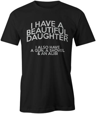 Ich habe eine wunderschöne Tochter T-Shirt Herren Geschenk für Papa Vatertag