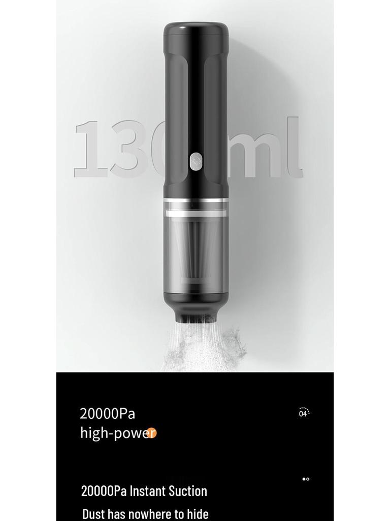 Portable Wireless Charging Car Vacuum Cleaner – Mini Handheld for Home and Auto Use