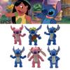 6-pack Of Sturdy 8cm Stidi Figure Toys For Cake Decoration 150g Plastic Material