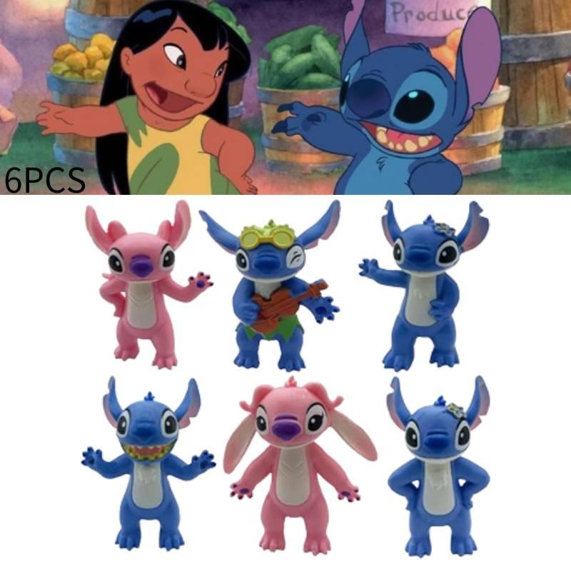 6-pack Of Sturdy 8cm Stidi Figure Toys For Cake Decoration 150g Plastic Material