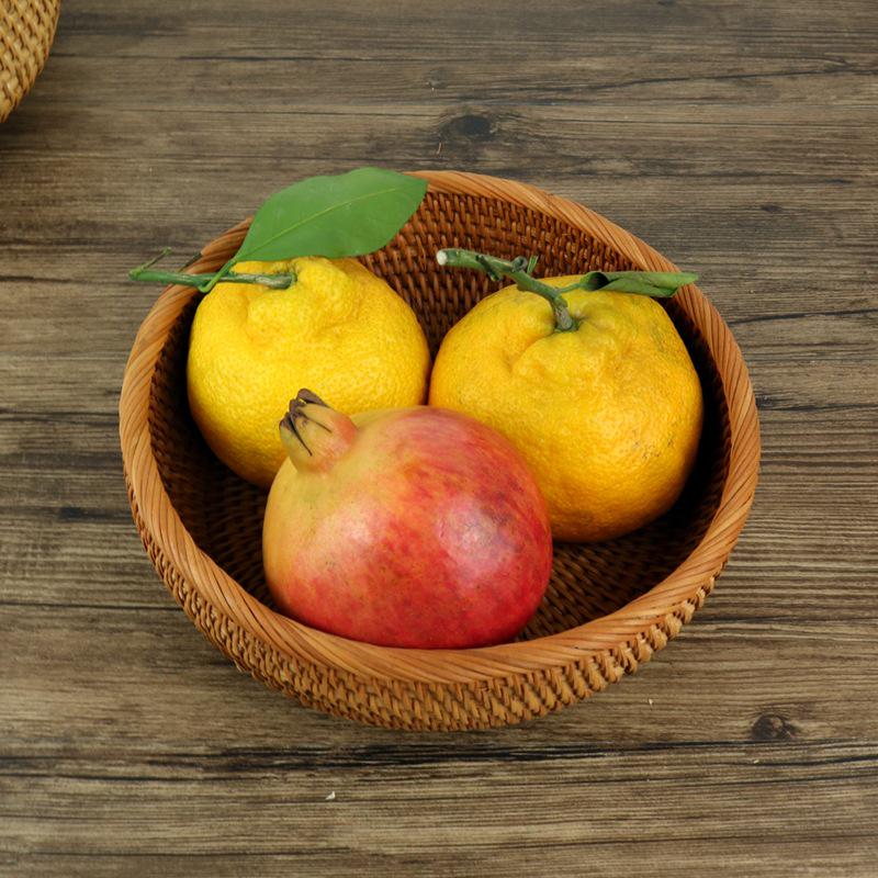 Handmade Woven Basket for Storage, Fruit, Bread, Steamed Buns, Snacks & Picnics