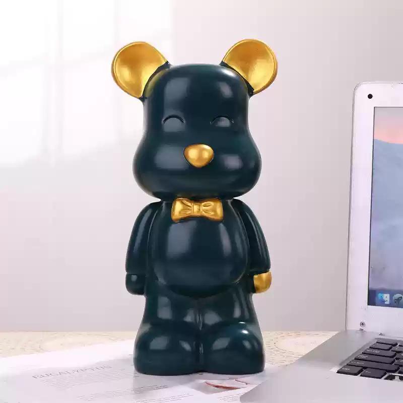 Internet Celebrity Violent Bear Piggy Bank Cartoon Creative Modern Living Room Decoration Simple Home  Cabinet Ceramic Ornament