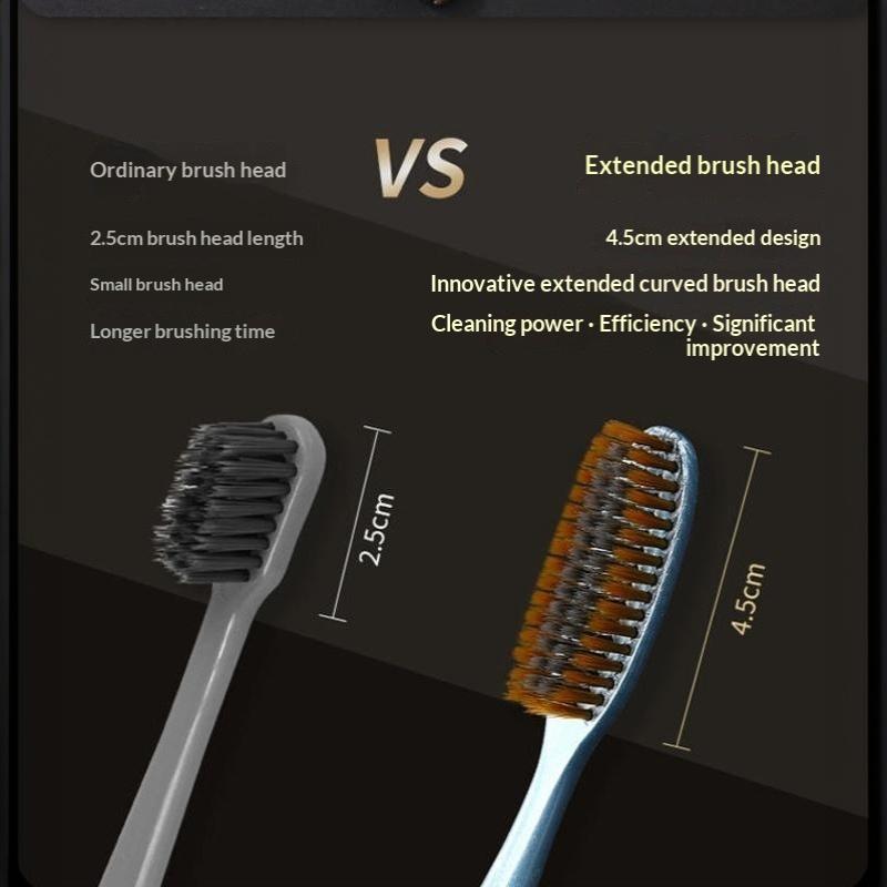 Soft Bristled Large Head Toothbrush Anti-Slip Wide Grip Handle 1/5 Pcs Optional Suitable for Student Dorm Oral Care