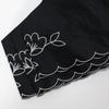 nifty colors folding umbrella blackout flower embroidery mini 2362BK