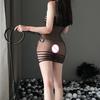 Sexy Underwear See-through Sleeveless High Elasticity One-piece Seductive Mesh Bodysuit Costumes for Bedroom