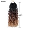 Capelli da Crochet Yanky Twist Pre-Torsadati Ricci Piccoli e Vivaci Capelli Sintetici per Treccine 24 Ciocche/Confezione Estensioni Capelli Leggere