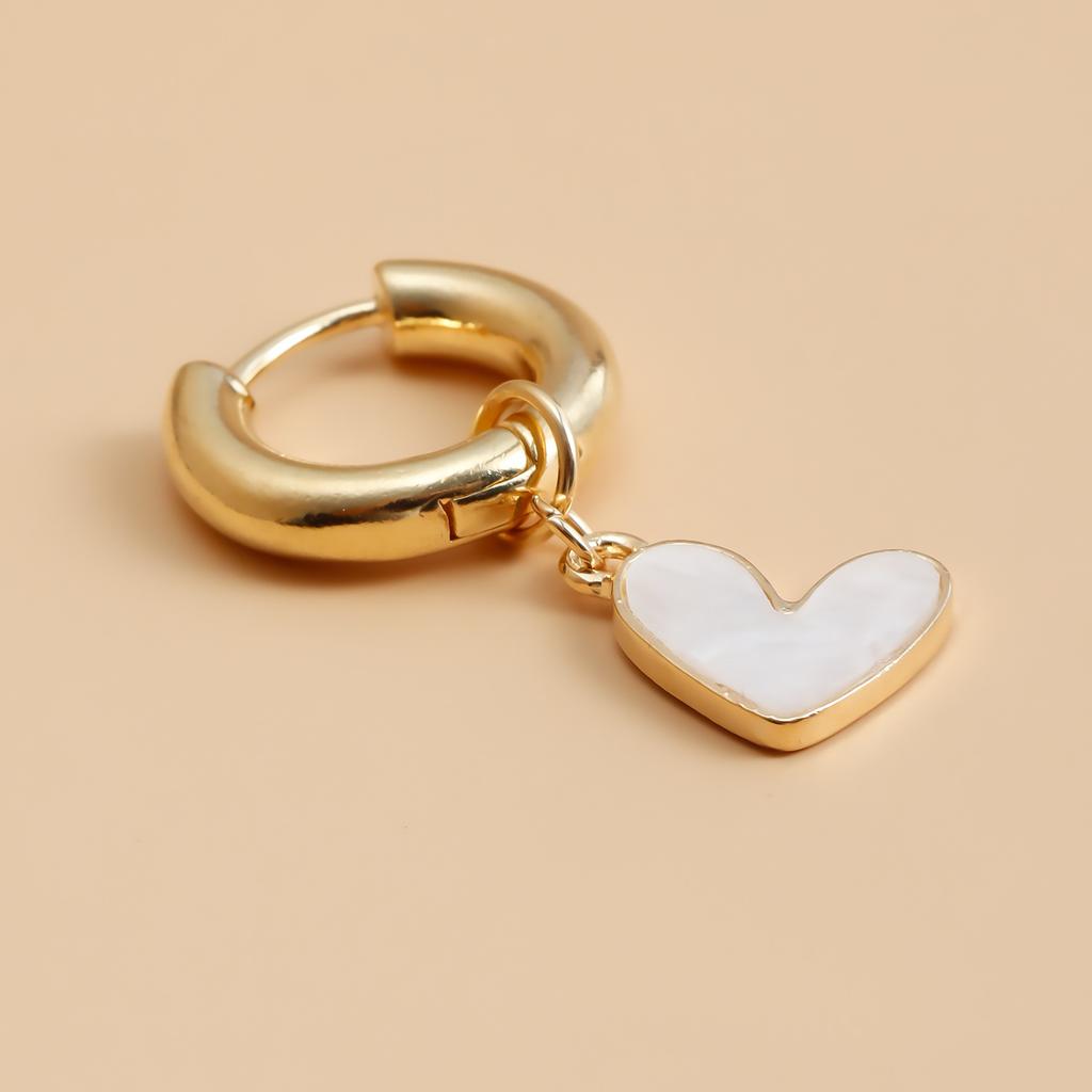 European and American temperament dual-purpose earrings versatile removable love fritillary pendant earrings ear jewelry