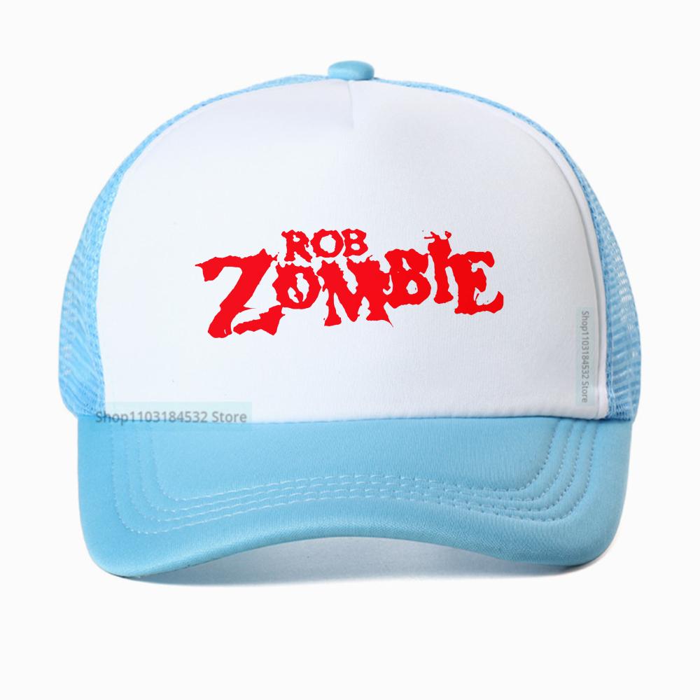 

Rob Zombie Printed Caps for Unisex Women Trucker Hat outdoor casual sport Adjustable mesh Baseball Cap Breathable snapback hats Adjustable