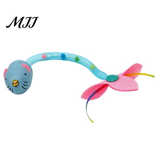 Automatic Cat Toy Rolling Mouse Toy, Interactive with Catnip Compartment, Mesh Scent And Sound Tube Tail, Touch Activated for Indoor Cats Kittens