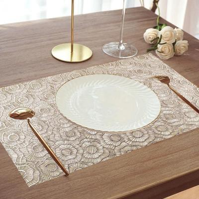 Yousheng Dining Table Placemat Heat-Resistant Anti-Slip Table Mat Creative Pattern Placemat for Home Restaurant