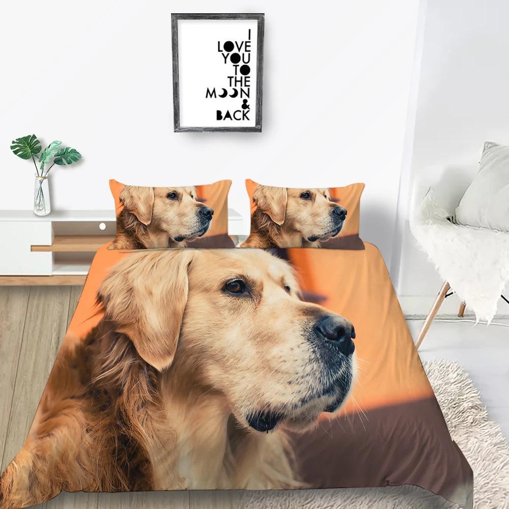 Animal Dog 3D Print A Dog Sleeping On Its Stomach Duvet Cover Design Lovely Pet Dog For Children Women Men Bedroom Decorations
