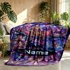 Individuelle Namenspersonalisierte Kpop Dämonenjäger Druckdecke, Heimdekoration, Schlafzimmer, Sofa, Camping, Couch, Geschenke für Geburtstag Weihnachten