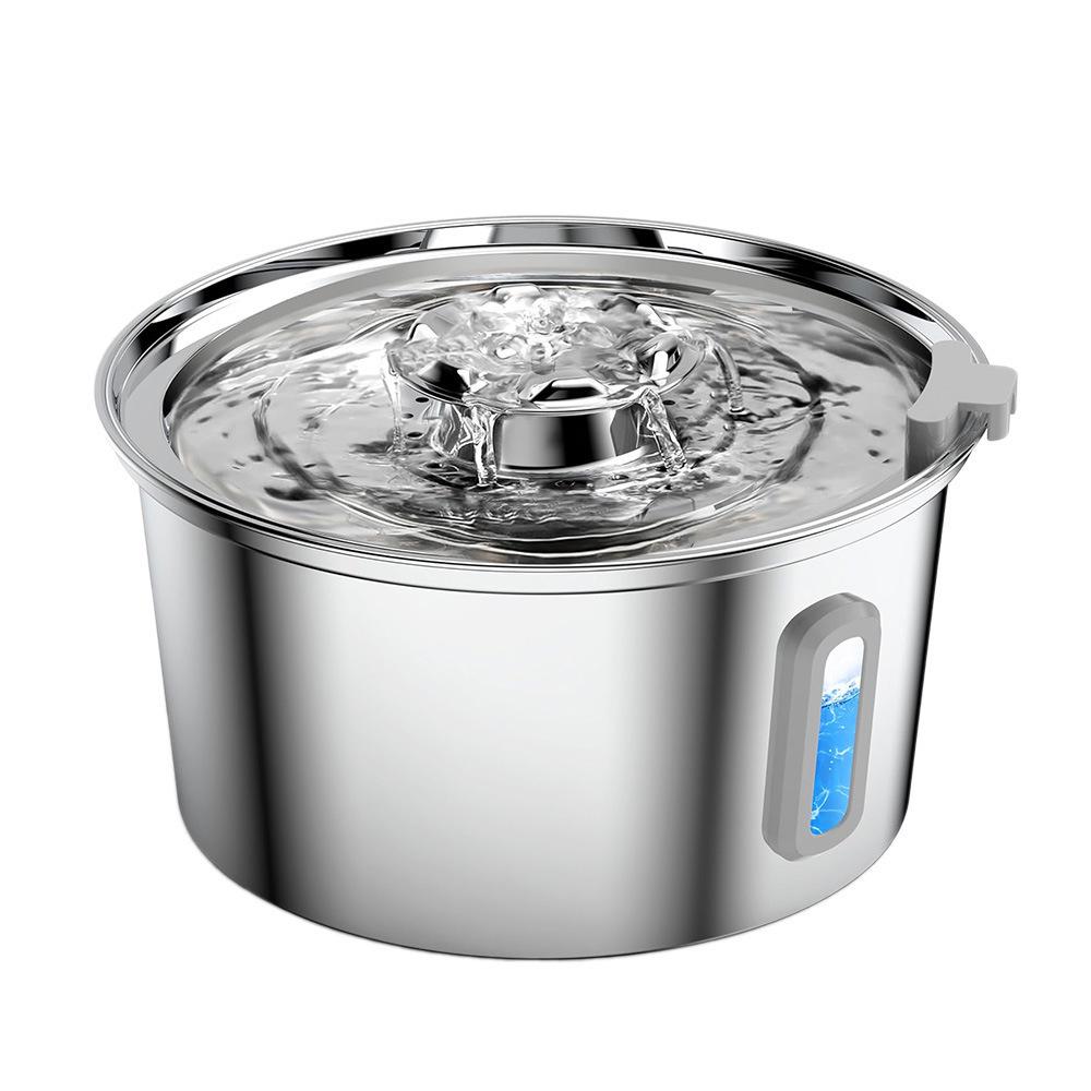 3.2L Stainless Steel Automatic Pet Water Fountain for Cats and Dogs