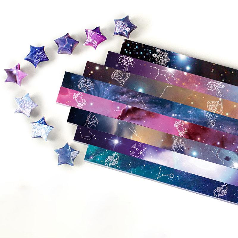 Lucky Star DIY Paper Strips - Handmade Five-Pointed Star Craft Materials